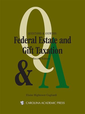 cover image of Questions and Answers: Federal Estate and Gift Taxation
